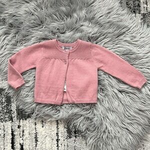 Frenchie Mini Couture Baby Girls Too Cashmere Pink Sweater Size 3M ($90)
